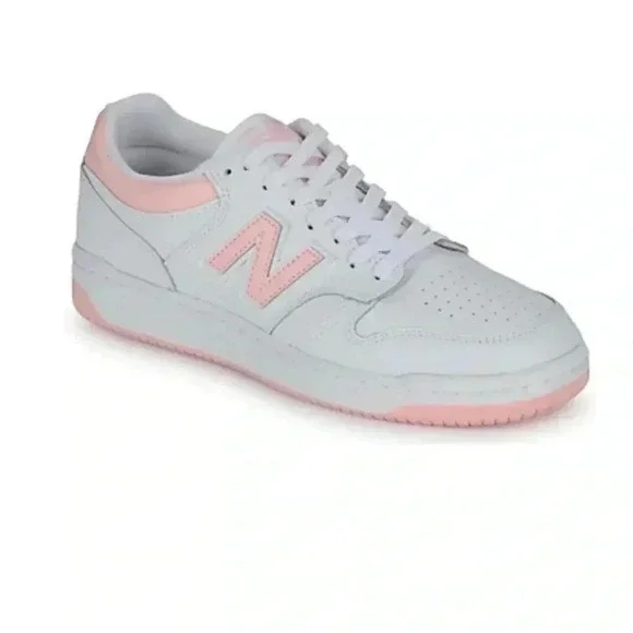New Balance Women's White Pink Trainers Tennis Shoes NIB Women’s Size 7